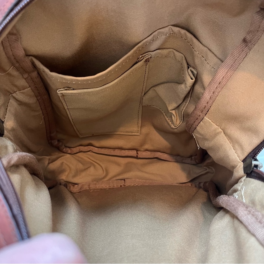 Duluth Trading Co Brown Leather Crossbody Travel Bag - Picture 12 of 16